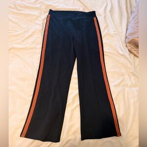 Sky and Sparrow Black pants with orange stripe